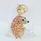 Wrapables Crystal Bling Keychain, Keyring Purse Handbag Pendant Charm, Rose Gold Hedgehog